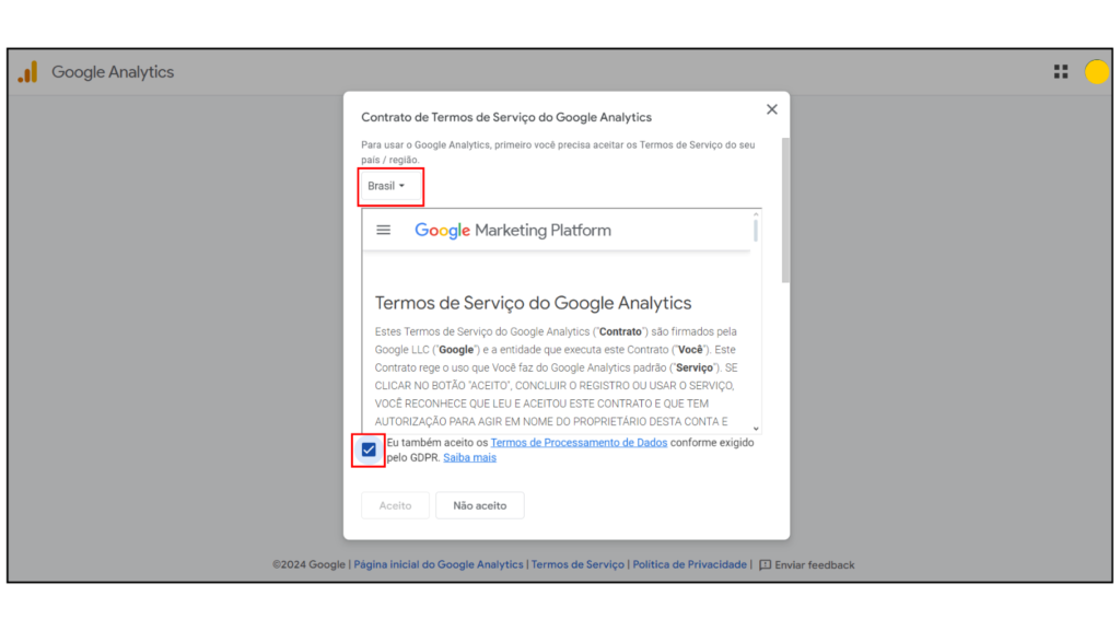 Como criar uma conta no Google Analytics 4